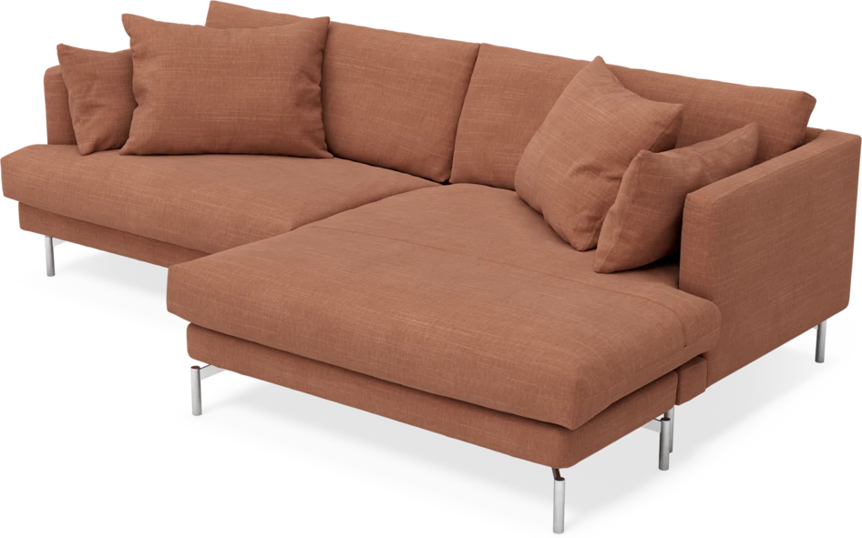 Harper - 4-sits med schäslong XL höger - Orange