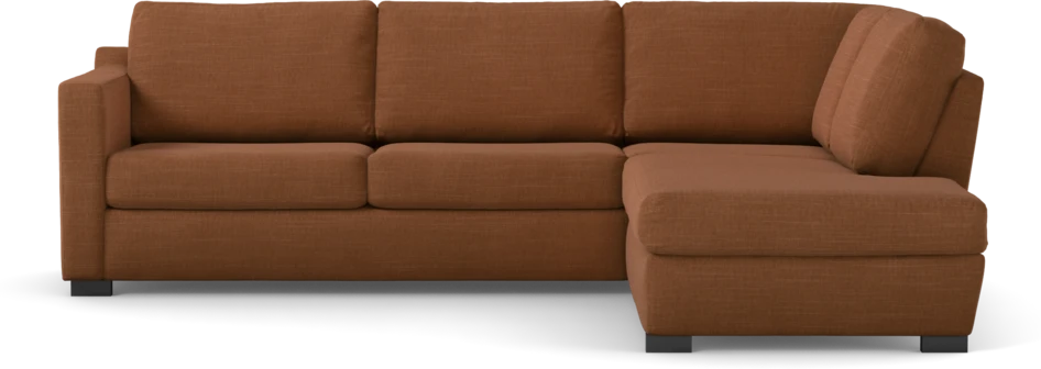 Friday - 2,5-sits soffa med divan höger - Orange