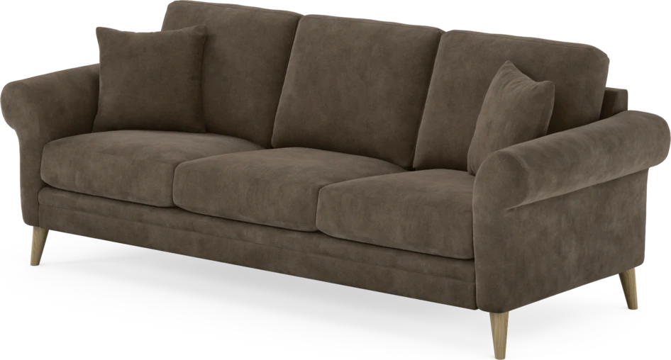 Eden - 3-sits soffa - Brun