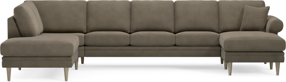Eden - 3-sits soffa med divan vänster och schäslong höger - Beige