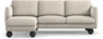 Madison Lux - 2-sits soffa med schäslong vänster - Beige