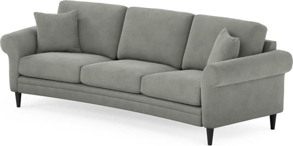 Eden - 3-sits soffa svängd - Grå