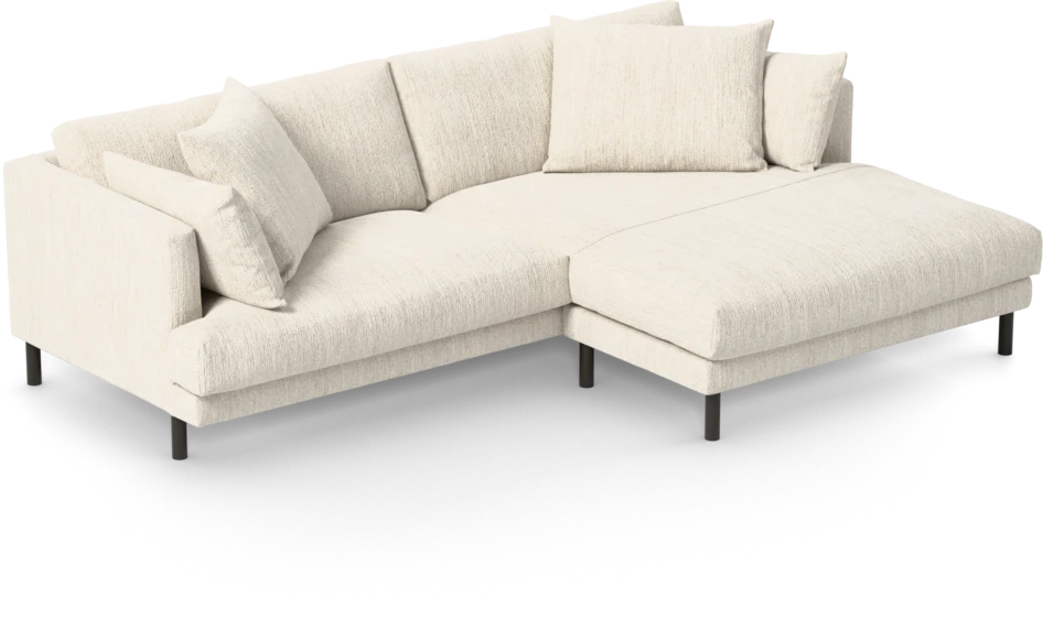 Harper - 4-sits med schäslong XL höger - Vit