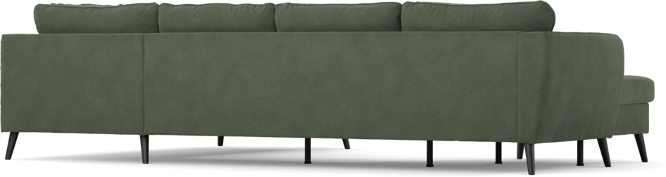 County - 3-sits soffa med schäslong vänster och divan höger - Grön