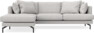 Harper - 3-sits soffa med schäslong XL vänster - Grå