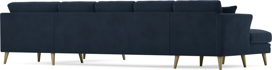 Eden - 3-sits soffa med schäslong vänster och divan höger - Blå