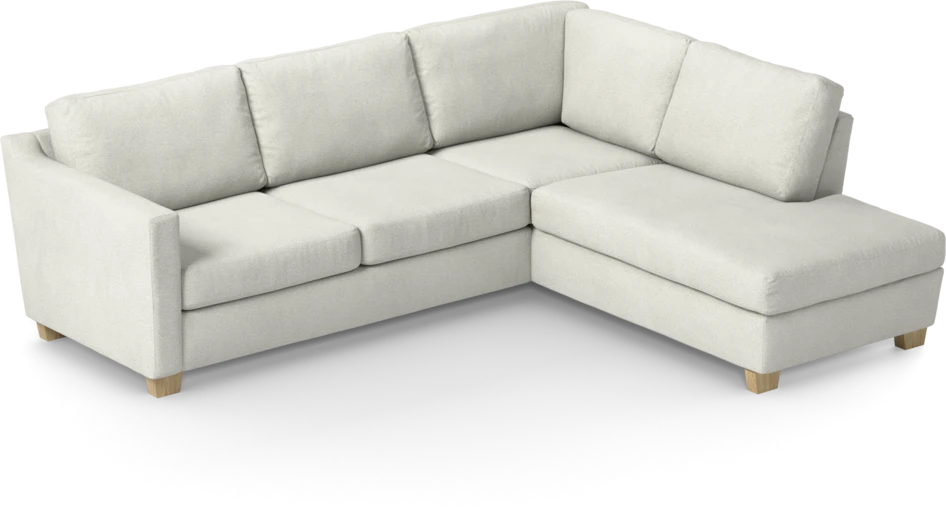 Friday - 2,5-sits soffa med divan höger - Vit