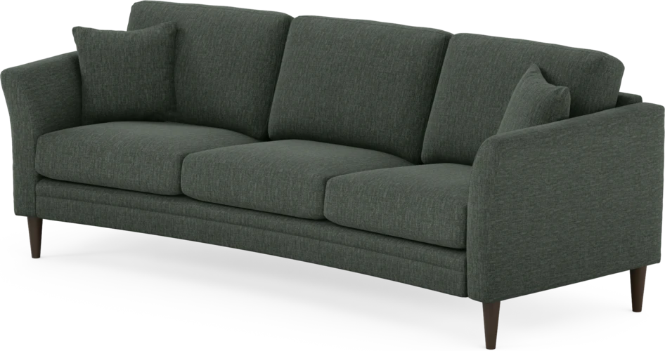 Eden - 3-sits soffa svängd - Grön