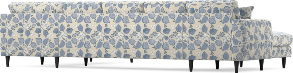 Eden - 3-sits soffa med schäslong vänster och divan höger - Flerfärgad