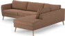 County - 2,5-sits soffa med divan höger - Orange