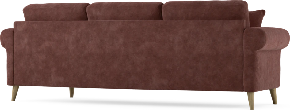 Eden - 3-sits soffa svängd - Röd