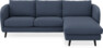 Madison Lux - 2-sits soffa med schäslong höger - Blå