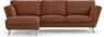 Madison Lux - 2-sits soffa med schäslong vänster - Röd