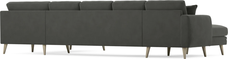 Eden - 3-sits soffa med schäslong vänster och divan höger - Grå