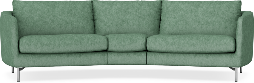 Madison - 3-sits soffa svängd, 90 cm - Turkos