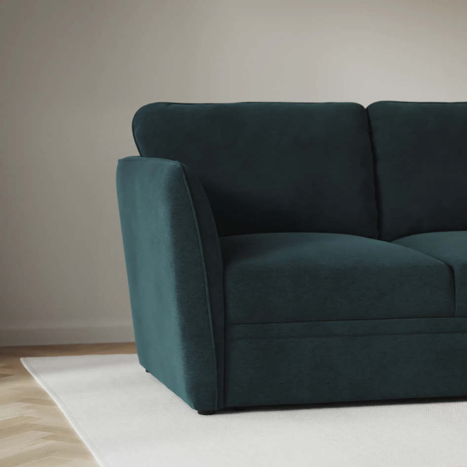 Öland - Bäddsoffa 3-sits, längsbäddad - Blå
