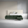 County - 3-sits soffa med divan höger - Grön