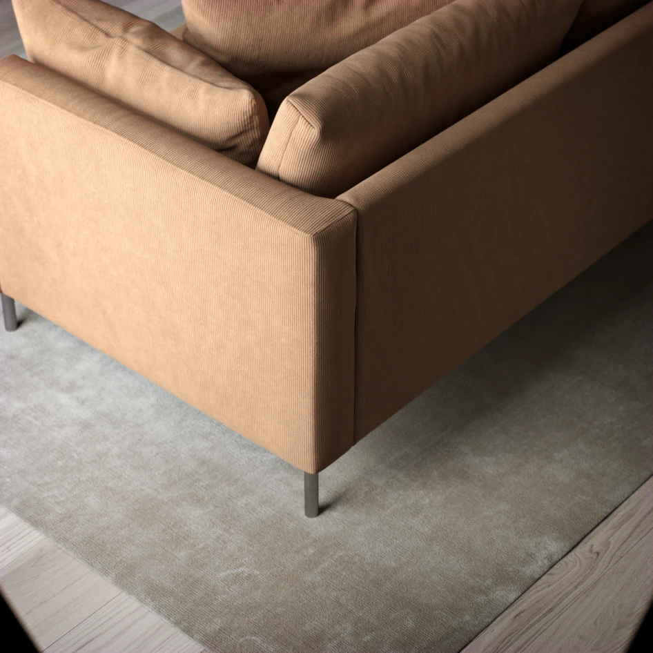 Harper - 4-sits soffa - Gul