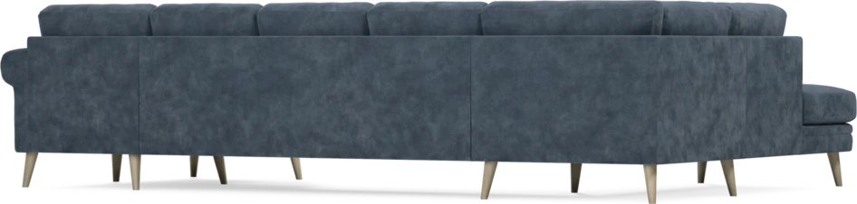 Eden - 3-sits soffa med divan vänster och schäslong höger - Blå