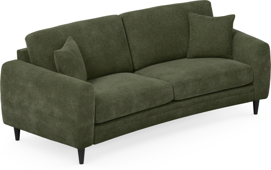 Eden - 2,5-sits soffa svängd - Grön