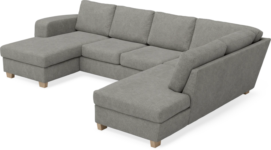 Friday - 3-sits soffa med schäslong vänster och divan höger - Grå