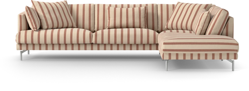 Harper - 3-sits soffa med divan höger - Flerfärgad