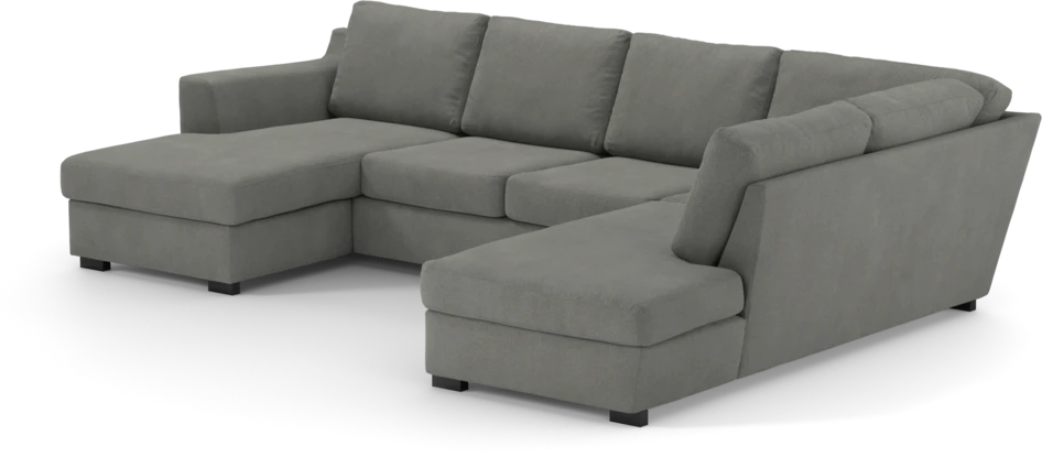 Friday - 3-sits soffa med schäslong vänster och divan höger - Grå