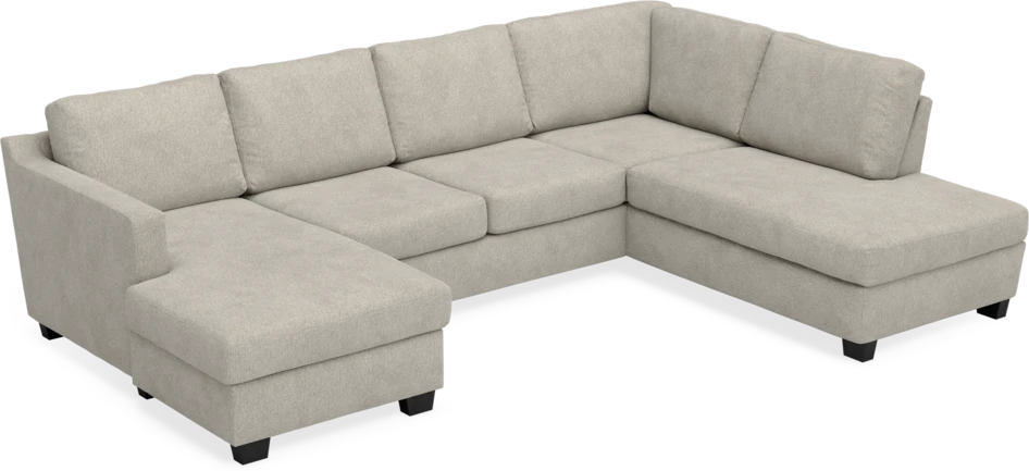 Friday - 3-sits soffa med schäslong vänster och divan höger - Beige