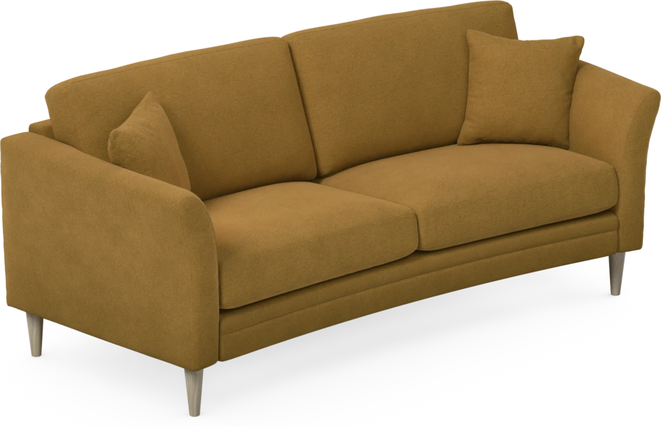 Eden - 2,5-sits soffa svängd - Gul