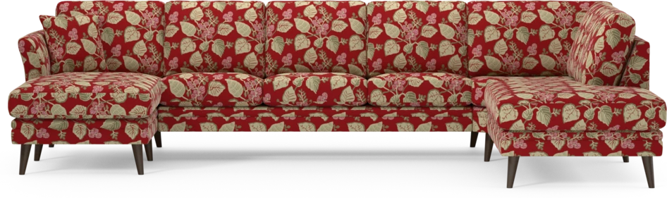 Eden - 3-sits soffa med schäslong vänster och divan höger - Flerfärgad