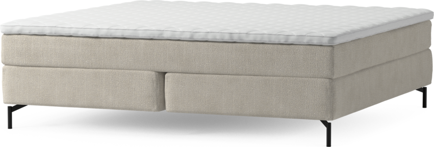 Delux Sense - Kontinentalsäng, dubbelsäng med bäddmadrass och sängben