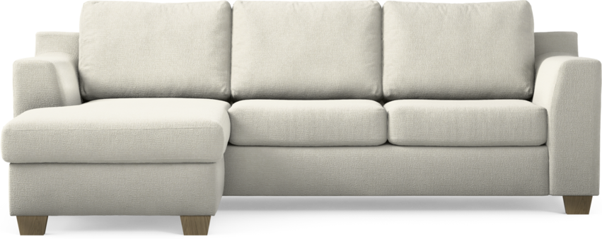 Friday - 3-sits soffa med schäslong vänster - Vit