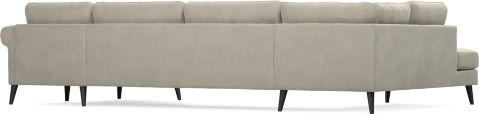 Bridge - 3-sits soffa med divan vänster och schäslong höger - Brun