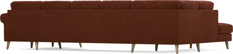 Eden - 3-sits soffa med divan vänster och schäslong höger - Orange
