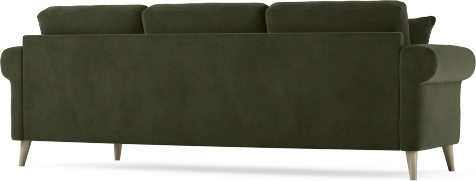 Eden - 3-sits soffa svängd - Grön