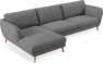 Madison Lux - 3-sits soffa med schäslong vänster - Vit