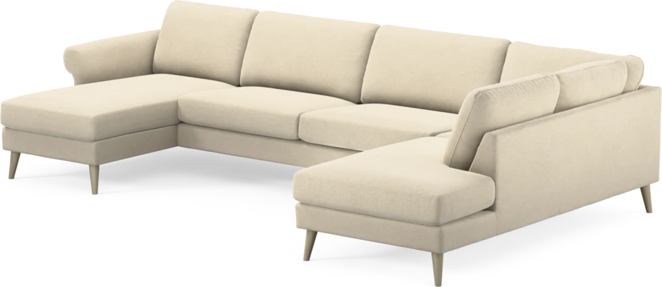 Bridge - 3-sits soffa med schäslong vänster och divan höger - Beige