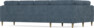 Eden - Hörnsoffa, 1+3-sits - Blå