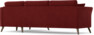 Eden - 2,5-sits soffa med schäslong - Röd