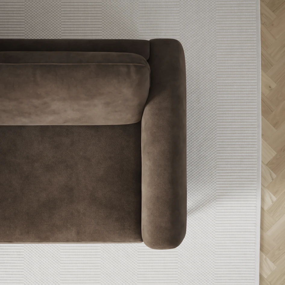 Bridge - 4-sits soffa - Brun