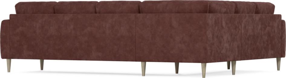 Eden - Hörnsoffa, 2+3-sits - Röd