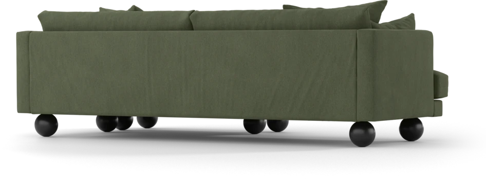 Harper - 4-sits med schäslong XL höger - Grön
