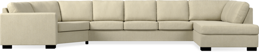 Nevada - 3-sits soffa med cosy hörn vänster och divan höger - Beige