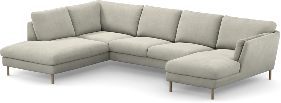Madison Lux - 2-sits soffa med divan vänster och schäslong höger - Grå