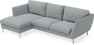 Madison Lux - 2-sits soffa med schäslong vänster - Turkos
