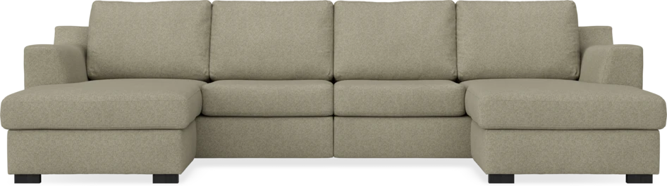 Friday - 2-sits soffa med två schäslonger - Beige
