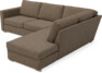 Friday - 2,5-sits soffa med divan höger - Brun