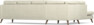 Eden - 3-sits soffa med divan - Beige