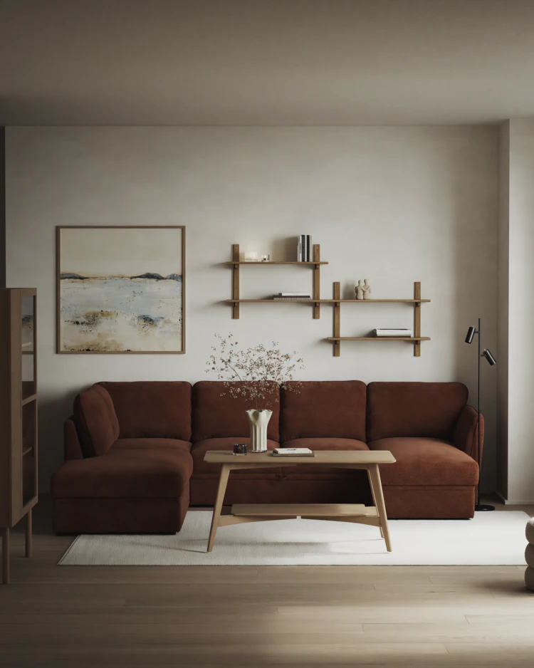 Öland - Bäddsoffa med divan vänster och schäslong höger - inspiration