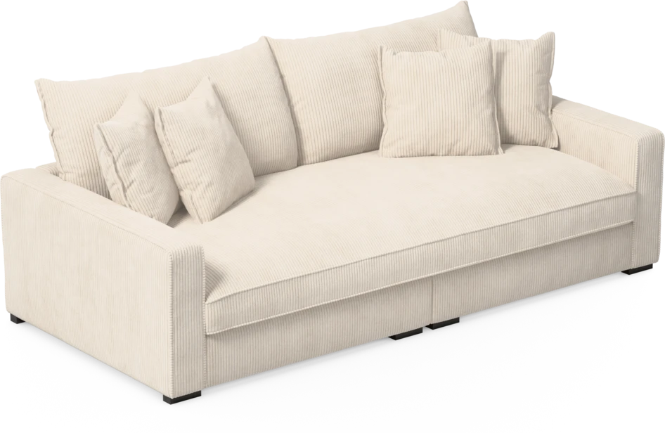 Rossi - 3-sits soffa, hel dyna - Vit